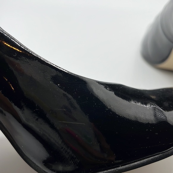 Black patent leather block heels - Picture 5 of 7